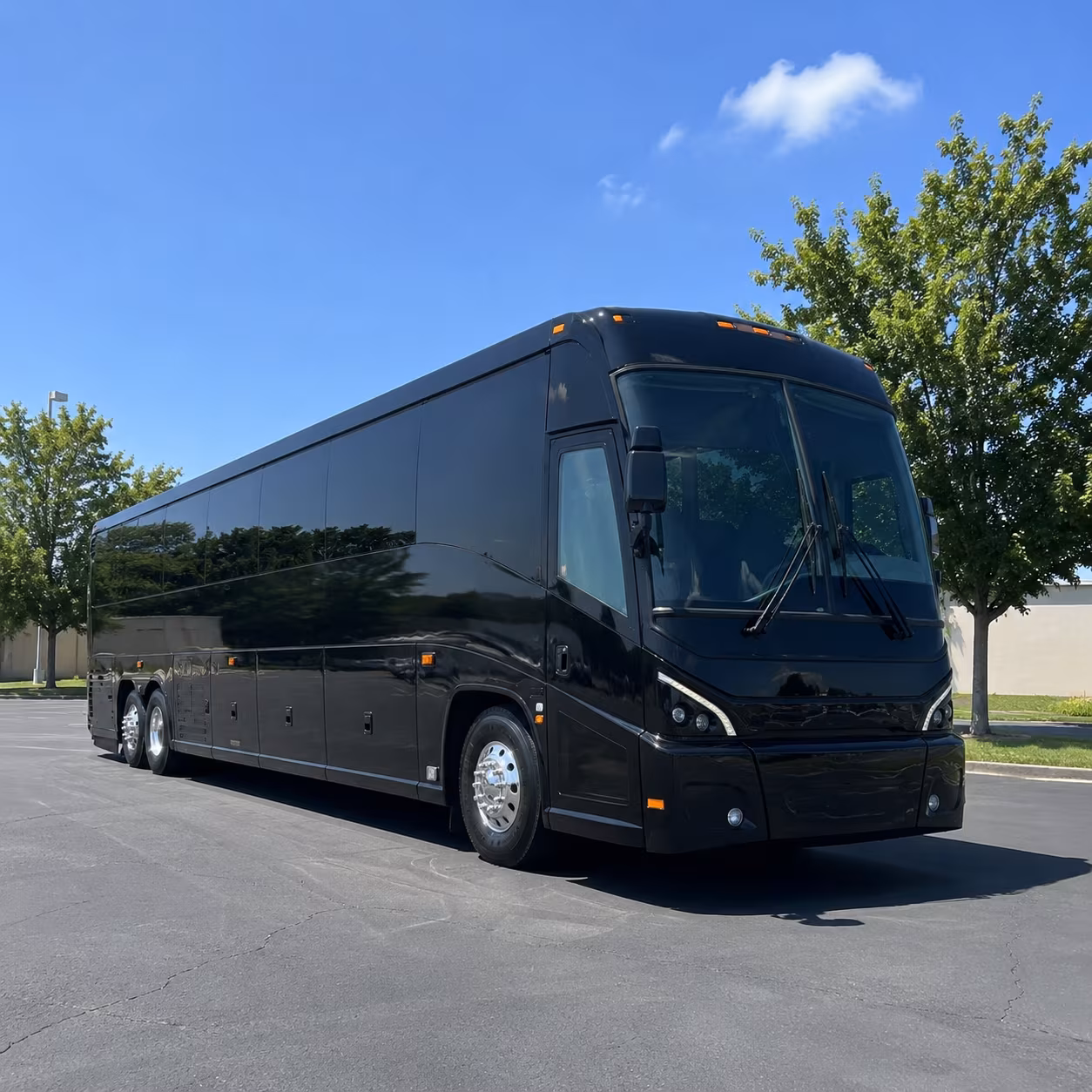 bridgeport charter bus rental exterior