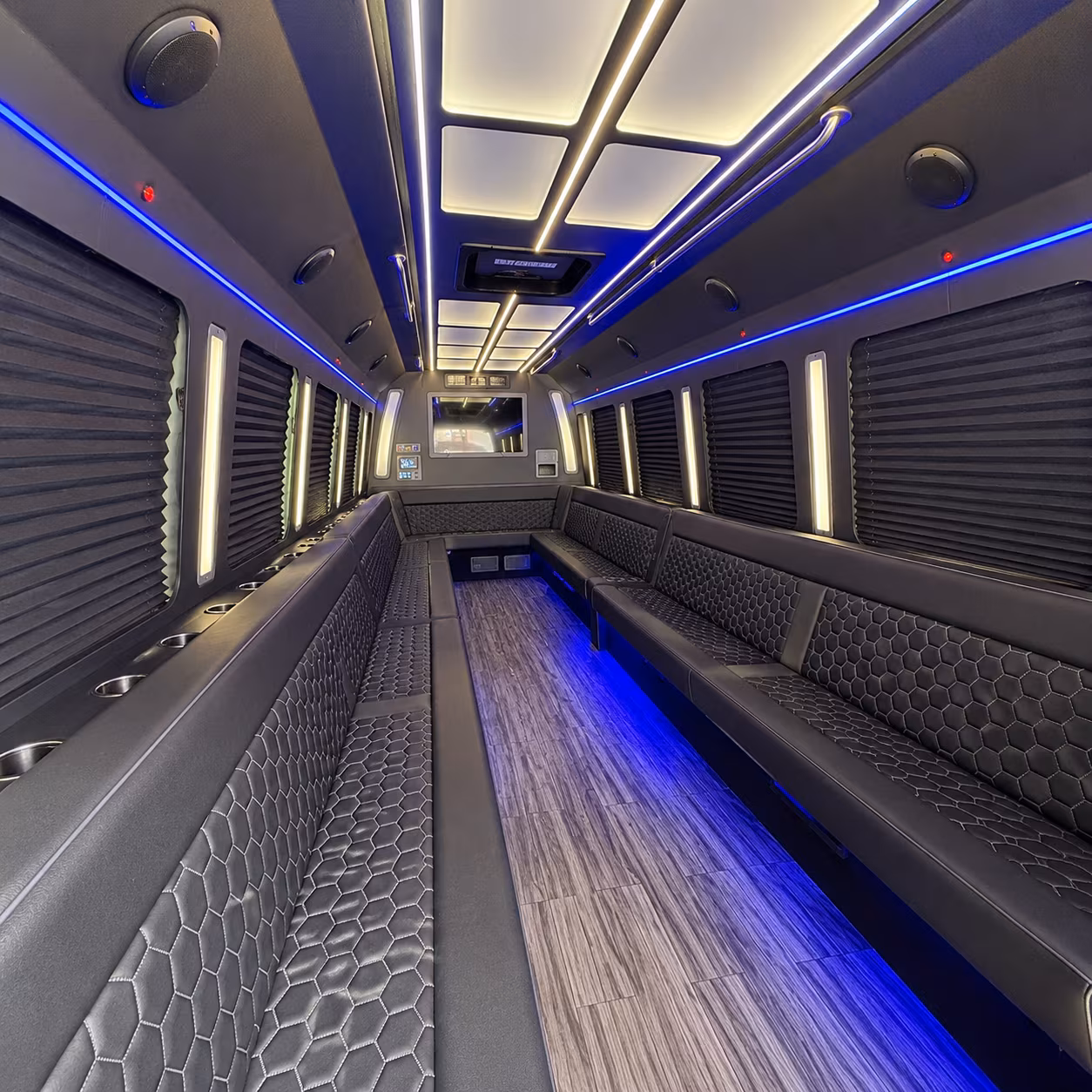 methuen 30 passenger party bus interior