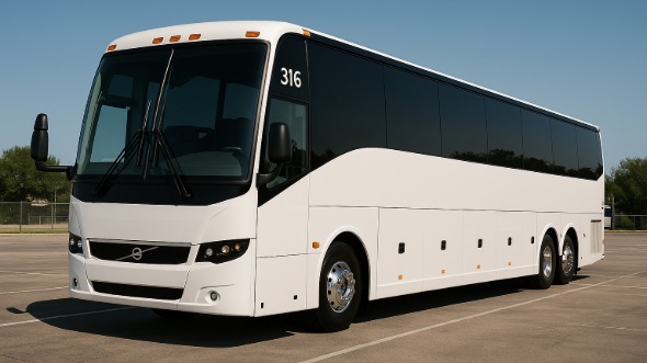 Exterior of Charter Bus Company Springfield's 54 Passenger Charter Bus in Springfield