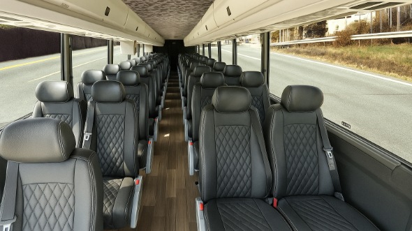 methuen 18 passenger minibus inside