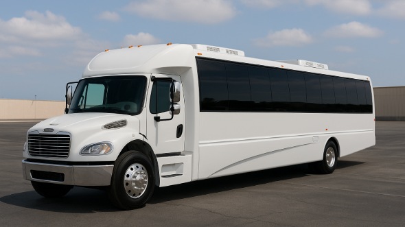 Exterior of Charter Bus Company New Haven's Party Bus in New Haven