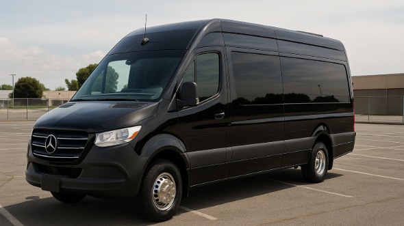 Exterior of Charter Bus Company Hartford's Sprinter Van Rental With Driver in Hartford